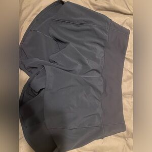 Lululemon navy 4inch mid rise speed up shorts